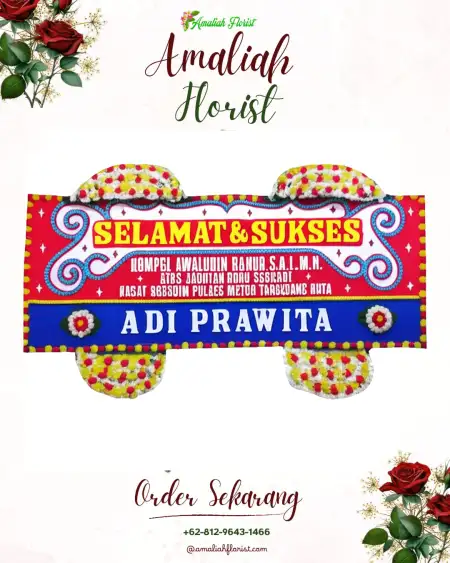 Papan Bunga Ucapan Selamat Reco